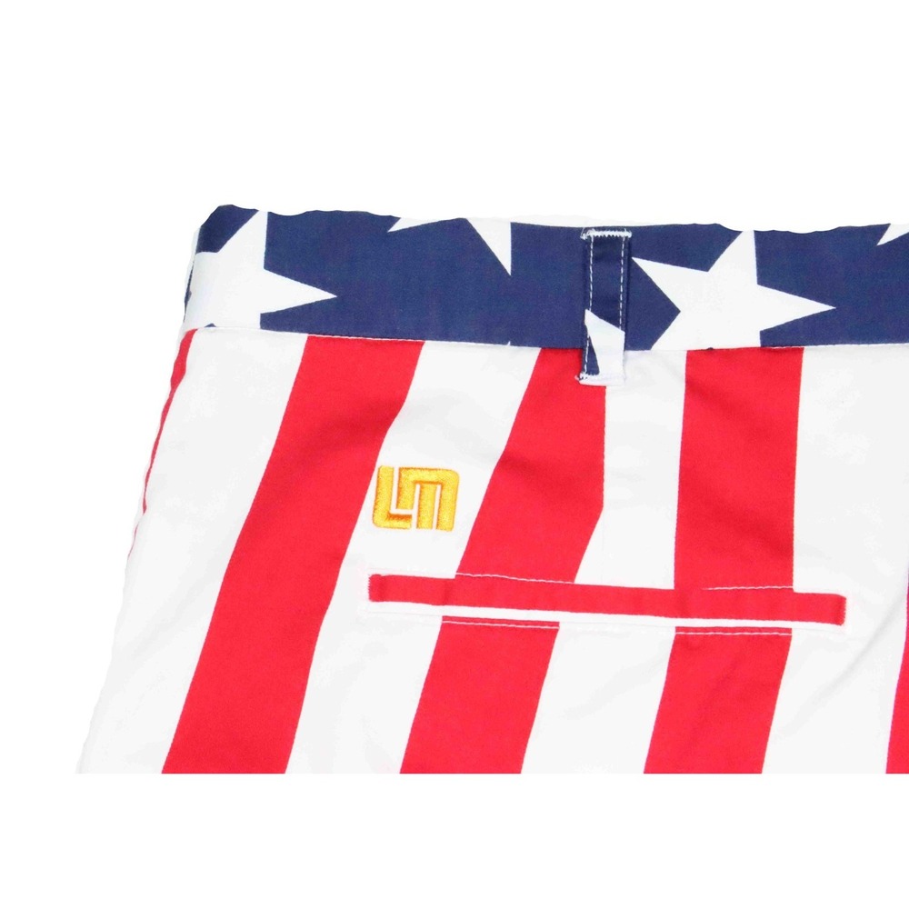 Loudmouth USA Flag Stars Stripes Red White Blue Golf Shorts Mens Size 40‎ - Picture 5 of 6